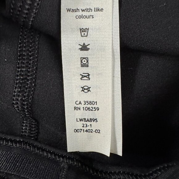 Lululemon Pace Rival Skirt Skort Size 8 Extra Long 17" Black Solid SS-2157 - Picture 10 of 11